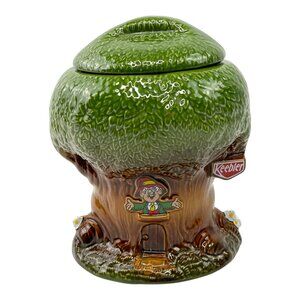 Vintage Nelson McCoy Keebler 1981 Ceramic Cookie Jar Elf Woodsy Classic Ernie